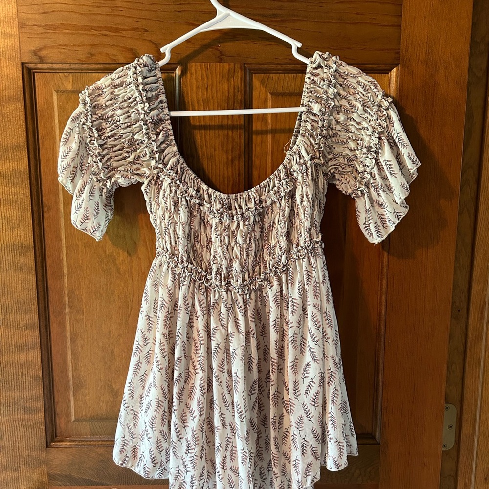 Floral Puff Sleeve Top